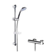 [BSBR87BV1] Current Round Thermostatic Bar Valve and Brass Multi Function Handset Slider Rail Kit Shower Bundle - Chrome - Balterley - Cutout