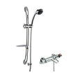 [BSBR90BV1] Thermostatic Bath Shower Mixer Tap & Luxury Curved Slide Rail Kit Bundle - Chrome - Balterley - Cutout