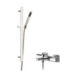 [BSBS106BV2] Empire Wall Mount Thermostatic Bath Shower Mixer Tap with Slide Rail Kit - Chrome - Balterley - Cutout