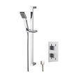 [BSBS29TW1] Concealed Square Twin Valve & Slide Rail Kit Shower Bundle Set - Chrome - Balterley - Cutout