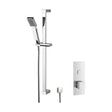 [BSBS31TW1] Concealed Square Push Button 1 Outlet Valve & Slide Rail Kit Shower Bundle Set - Chrome - Balterley - Cutout
