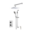 [BSBS39TW2] Concealed Square Twin Valve Shower Set - Chrome - Balterley - Cutout