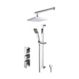[BSBS43TR2] Empire Concealed Square Triple Valve Shower Set - Chrome - Balterley - Cutout