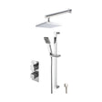 [BSBS44TW2] Ripple Concealed Square Twin Valve Shower Set - Chrome - Balterley - Cutout