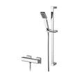 [BSBS70BV1] Empire Square Thermostatic Bar Valve and Rectangular Slide Rail Kit Shower Bundle - Chrome - Balterley - Cutout