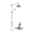 [BSBT141TW1] Kingsey Traditional Twin Exposed Valve & Rigid Riser Shower Set - Chrome/White - Balterley - Cutout