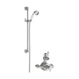 [BSBT142TW1] Kingsey Traditional Twin Exposed Valve & Slide Rail Shower Set - Chrome/White - Balterley - Cutout