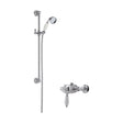 [BSBT52MV1] Traditional Exposed Manual Valve & Slide Rail Shower Set - Chrome/White - Balterley - Cutout