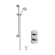 [BSBT54TW1] Traditional Concealed Twin Valve & Slide Rail Shower Set - Chrome/White - Balterley - Cutout
