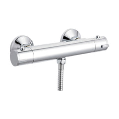 [BSBV001] Contemporary Round Thermostatic Shower Bar Valve (1 Outlet) - Chrome - Balterley - Cutout