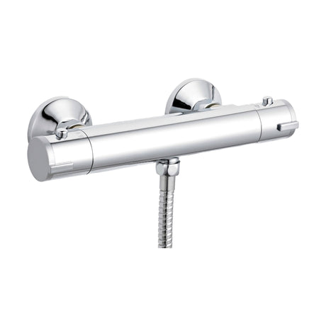 [BSBV001] Contemporary Round Thermostatic Shower Bar Valve (1 Outlet) - Chrome - Balterley - Cutout