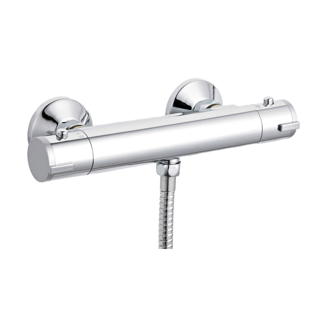 [BSBV001] Contemporary Round Thermostatic Shower Bar Valve (1 Outlet) - Chrome - Balterley - Cutout
