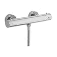 [BSBV009] Contemporary Round Minimalist Thermostatic Shower Bar Valve (1 Outlet) - Chrome - Balterley - Cutout
