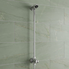 [BSCC788] Contemporary Round Manual Exposed Non-Concussive Timed Shower Valve - Chrome - Balterley - Lifestyle 1