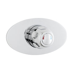 [BSCCSQ3] Contemporary Round Concealed Sequential Thermostatic Shower Valve - Chrome - Balterley - Cutout