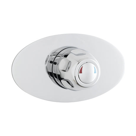 [BSCCSQ3] Contemporary Round Concealed Sequential Thermostatic Shower Valve - Chrome - Balterley - Cutout