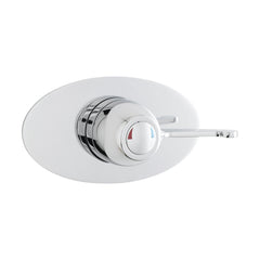 [BSCCSQ4] Contemporary Round Concealed Sequential Thermostatic Shower Valve with Lever Handle - Chrome - Balterley - Cutout