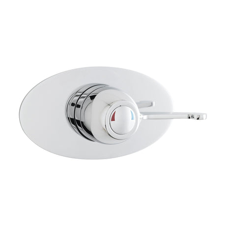 [BSCCSQ4] Contemporary Round Concealed Sequential Thermostatic Shower Valve with Lever Handle - Chrome - Balterley - Cutout