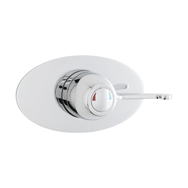 [BSCCSQ4] Contemporary Round Concealed Sequential Thermostatic Shower Valve with Lever Handle - Chrome - Balterley - Cutout