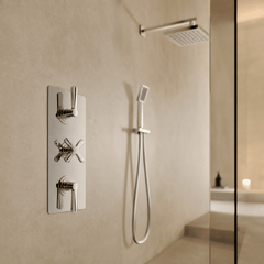 [BSCN3023L] Levedale Triple Concealed Crosshead Thermostatic Shower Valve with Diverter (3 Outlets) - Lifestyle 1