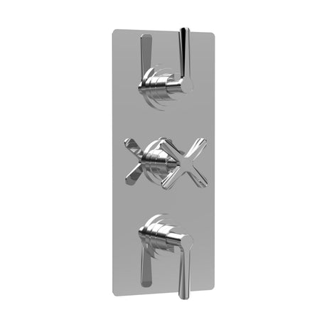 [BSCN3211L] Levedale Triple Concealed Crosshead Thermostatic Shower Valve (2 Outlets) - Cutout