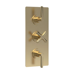 [BSCN8211L] Levedale Triple Concealed Crosshead Thermostatic Shower Valve (2 Outlets) - Cutout
