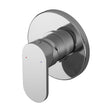 [BSCUMV10] Balterley Current Contemporary Round Concealed Manual Shower Valve with Lever Handle and Round Backplate - Chrome Finish - Cutout