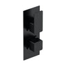 [BSEM4TW02] Swinscoe Square Twin Thermostatic Shower Valve with Diverter, Choice of Colour - Cutout