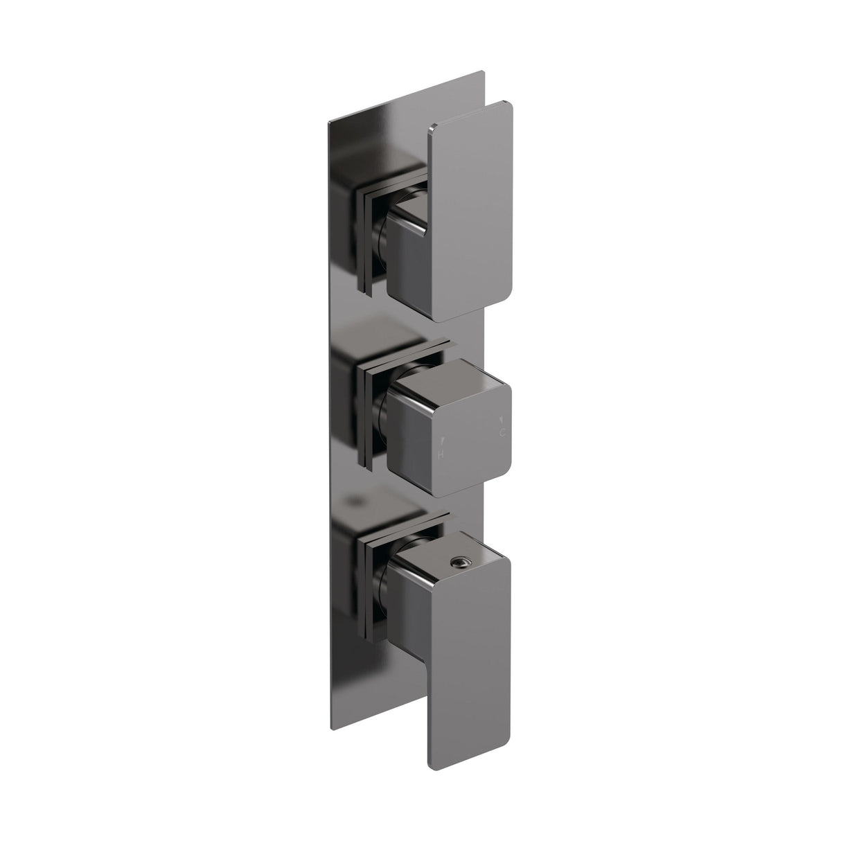 [BSEM7TR02] Swinscoe Contemporary Concealed Square Triple Thermostatic Shower Valve, Choice of Colour - Cutout