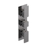 [BSEM7TR02] Swinscoe Contemporary Concealed Square Triple Thermostatic Shower Valve, Choice of Colour - Cutout