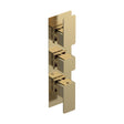 [BSEM8TR02] Empire Square Concealed Triple Thermostatic Shower Valve (2 Outlets), Brushed Brass - Balterley - Cutout