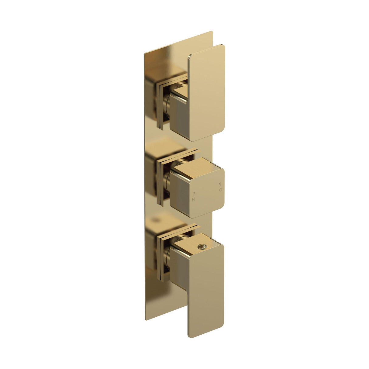 [BSEM8TR02] Swinscoe Contemporary Concealed Square Triple Thermostatic Shower Valve, Choice of Colour - Cutout