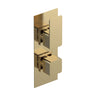 [BSEM8TW01] Swinscoe Contemporary Concealed Square Twin Thermostatic Shower Valve, Choice of Colour - Cutout