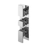 [BSEMTR02] Swinscoe Contemporary Concealed Square Triple Thermostatic Shower Valve, Choice of Colour - Cutout