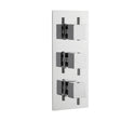 [BSFA311] Balterley Contemporary Square Concealed Triple Thermostatic Shower Valve with Diverter 3 Outlets - Chrome - Cutout
