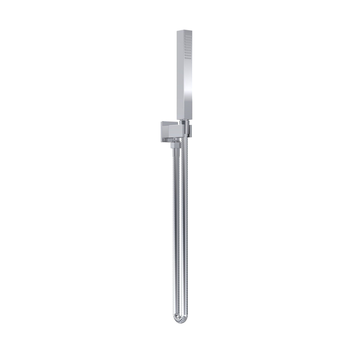 [BSHS3264] Square Outlet Elbow, Parking Bracket & Shower Handset - Matt Black - Cutout
