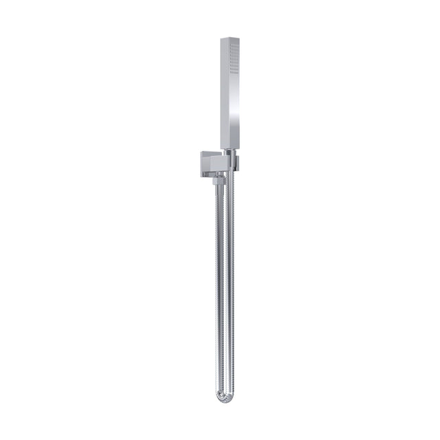 [BSHS3264] Square Outlet Elbow, Parking Bracket & Shower Handset - Matt Black - Cutout
