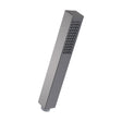 [BSHS710] Balterley Contemporary Minimalist Square Single Function Shower Handset - Brushed Pewter - Cutout