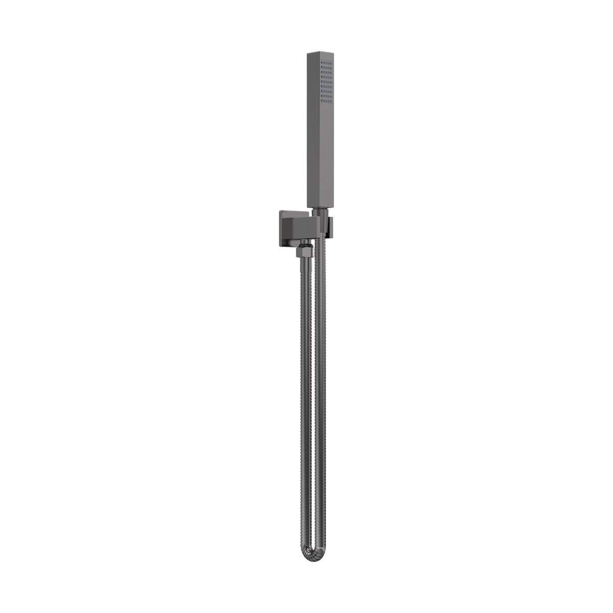 [BSHS7264] Square Outlet Elbow, Parking Bracket & Shower Handset - Matt Black - Cutout