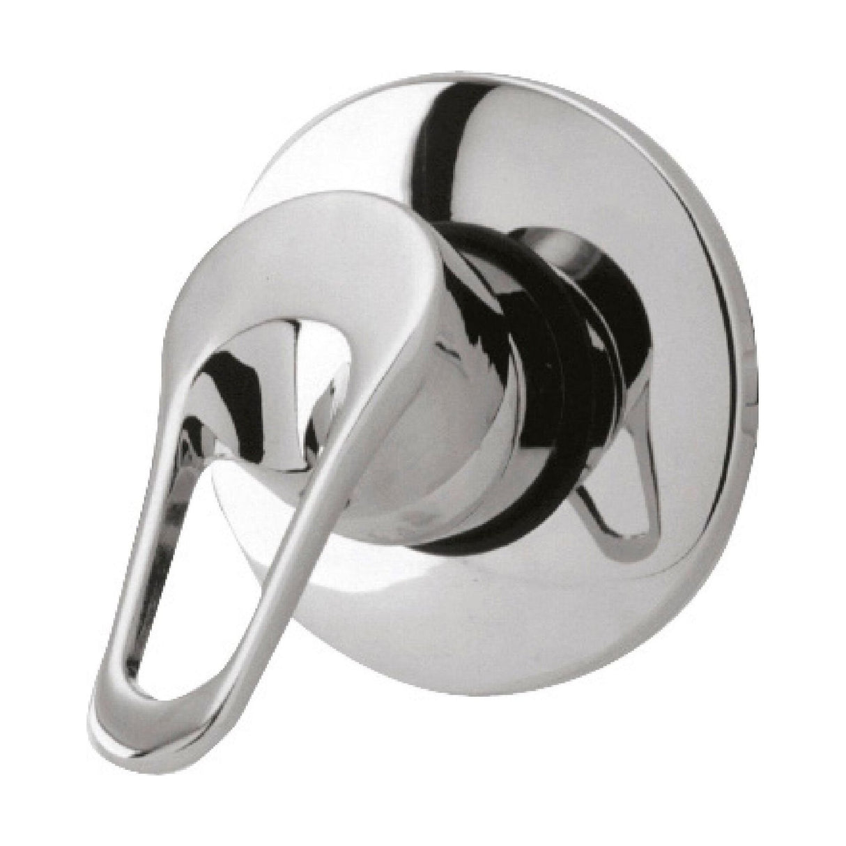 [BSMV200] Round Concealed Or Exposed Manual Shower Valve (1 Outlet) - Chrome - Cutout