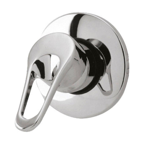 [BSMV200] Round Concealed Or Exposed Manual Shower Valve (1 Outlet) - Chrome - Cutout