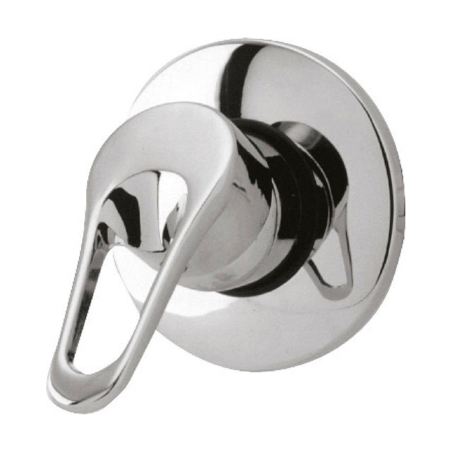 [BSMV200] Round Concealed Or Exposed Manual Shower Valve (1 Outlet) - Chrome - Cutout