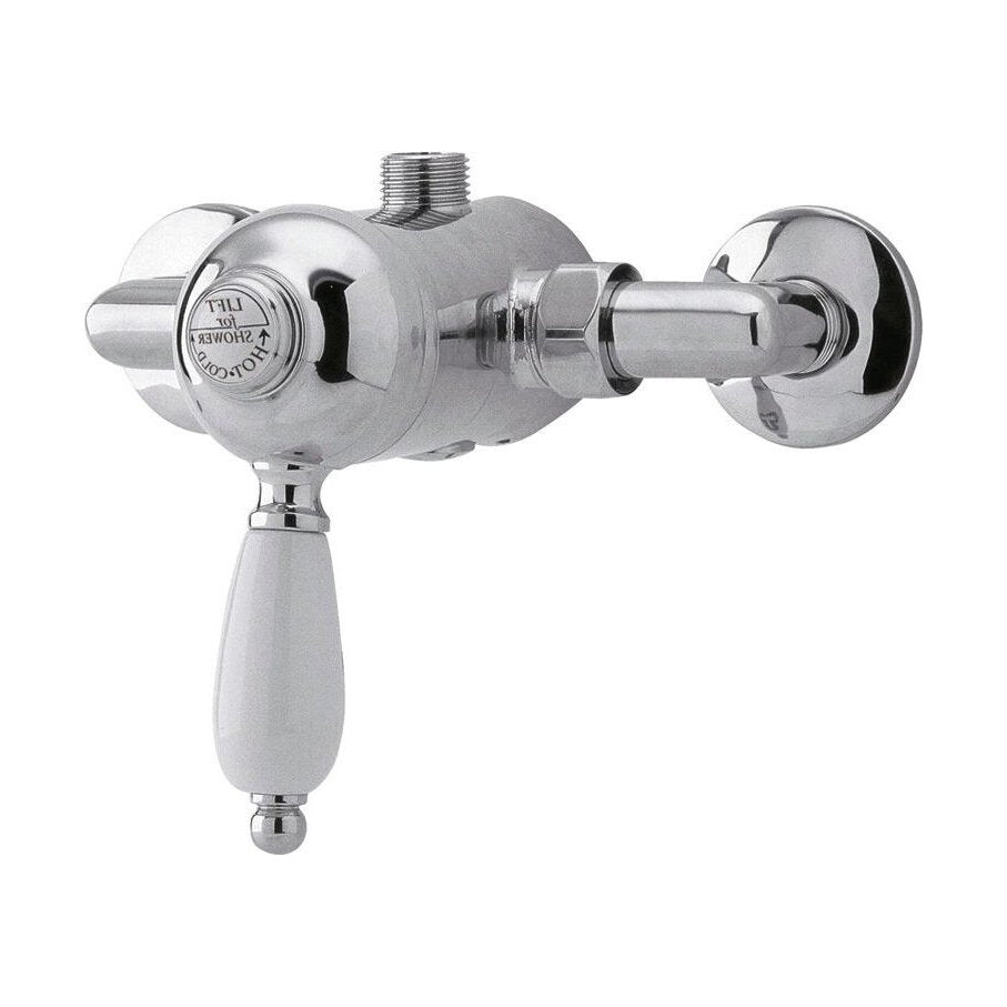 [BSMV201] Traditional Round Concealed Manual Shower Valve (1 Outlet) - Chrome - Cutout