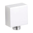 [BSOE245] Square Chrome Shower Outlet Elbow for Wall Mounted Showers - Cutout