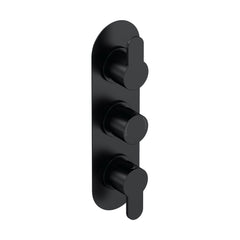 [BSPR4TR02] Consall Contemporary Round Thermostatic Two Outlet Shower Valve - Choice of Finish - Cutout