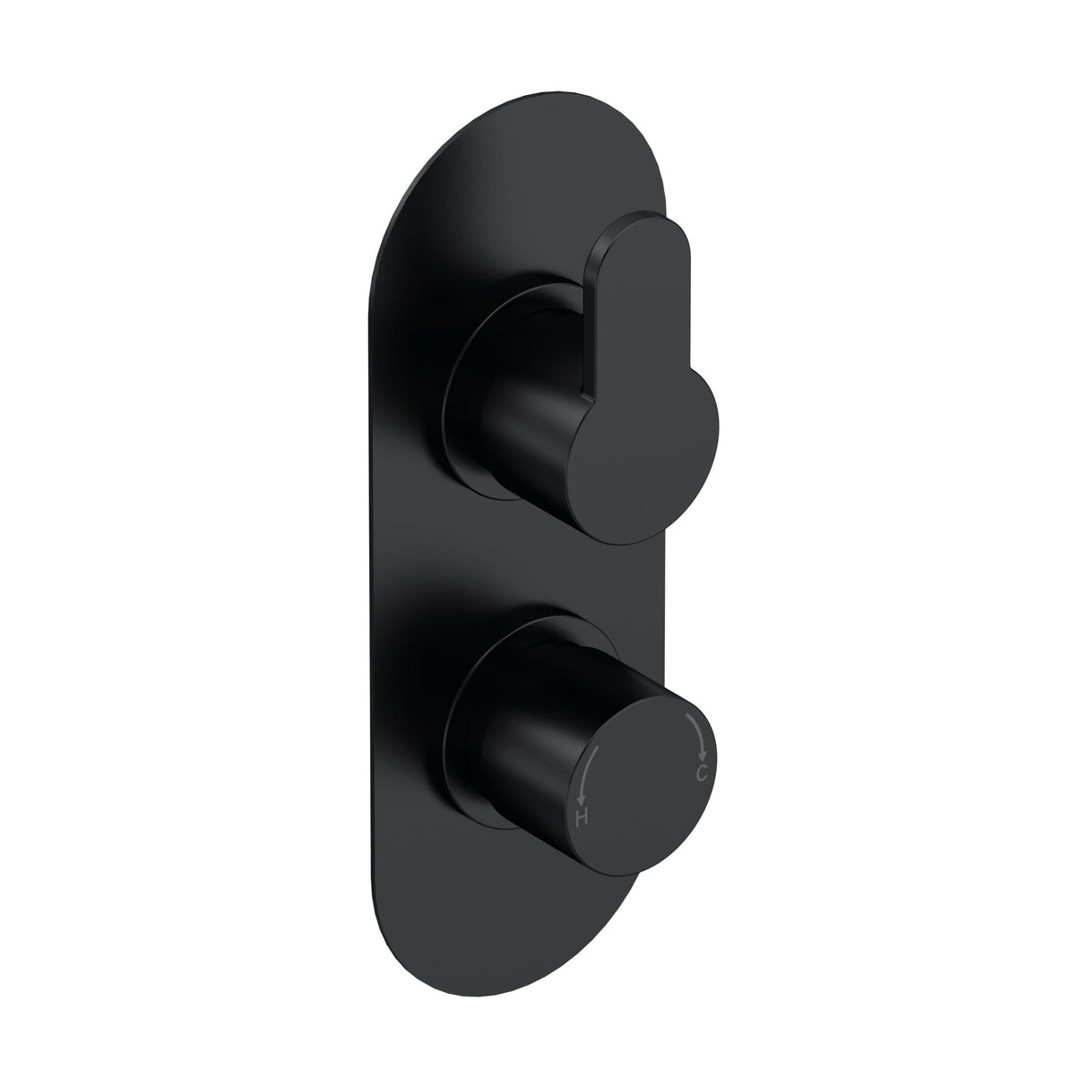 [BSPR4TW01] Consall Round Thermostatic One Outlet Shower Valve, Choice of Finish - Cutout