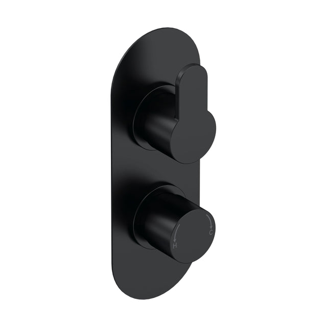 [BSPR4TW01] Consall Round Thermostatic One Outlet Shower Valve, Choice of Finish - Cutout
