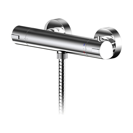 [BSPR503] Balterley Pride Contemporary Round Thermostatic Bar Valve, 55 x 275mm - Chrome - Cutout