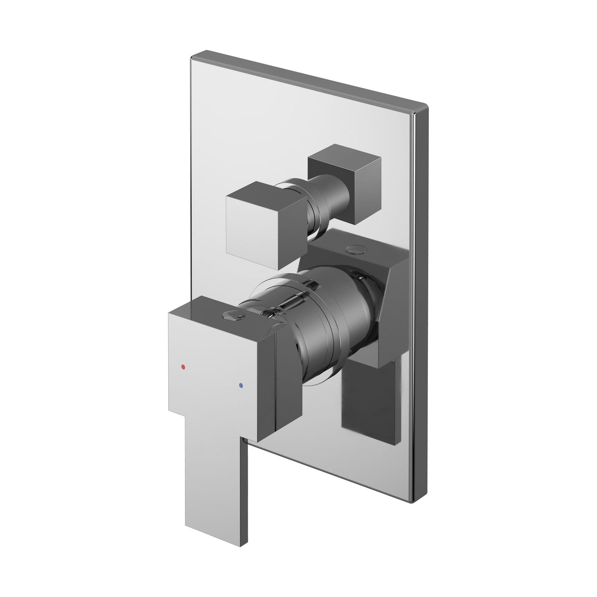 [BSRPMV12] Ripple Contemporary Bathroom Square Concealed Manual Shower Valve with Diverter and Lever Handle, 180mm, Chrome - Balterley - Cutout
