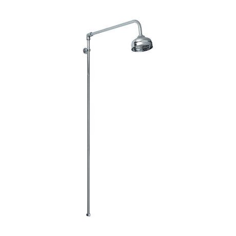 [BSRR170] Rigid Riser Shower Kit with Swivel Spout - Chrome - Cutout